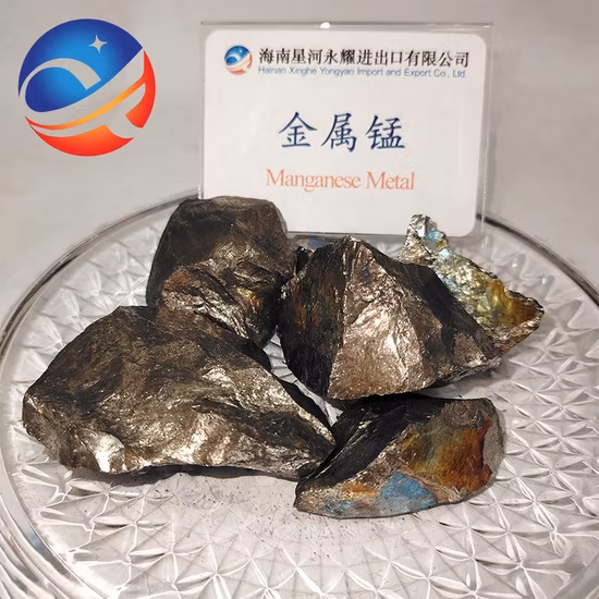 Chine Manganèse électrolytique morceaux de métal de manganèse de bonne qualité avec une grande pureté 95